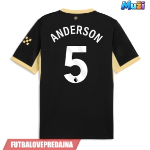 Lacne Muži Futbalové dres Manchester City Elliot Anderson #5 2026-27 Krátky Rukáv - Preč